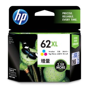 HP HP 62XL High Yield Ink Cartridge Tri Colour Cyan Magenta Yellow Value Pack