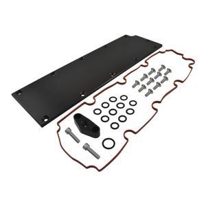 Cal Custom GM Gen.4 LS2 LS3 Engine Valley Cover Black Aluminium - DOD Delete