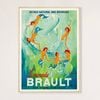 Galrie Brault Lemonade Vintage Advertising Poster Retro Framed Art Print for Home Decor, Wood Frame, A3 30 x 42cm (12 x 16inch)