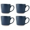 4PK La Cafetiere Ceramic Coffee Mug Drinkware 350ml - Navy