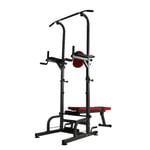 Fitness Master Gym Bench Foldable Dip Tower Bar Chin Push Pull Up Bench Stand