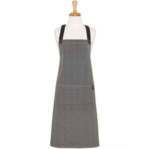 Ladelle Eco Recycled Cotton Kitchen Cooking Apron Charcoal 70x89cm
