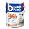 British Paints Clean And Protect White Low Sheen - 10L