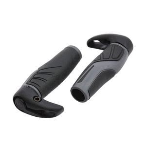 Decathlon - Ergonomic Bike Grips With Bar Ends - One Size