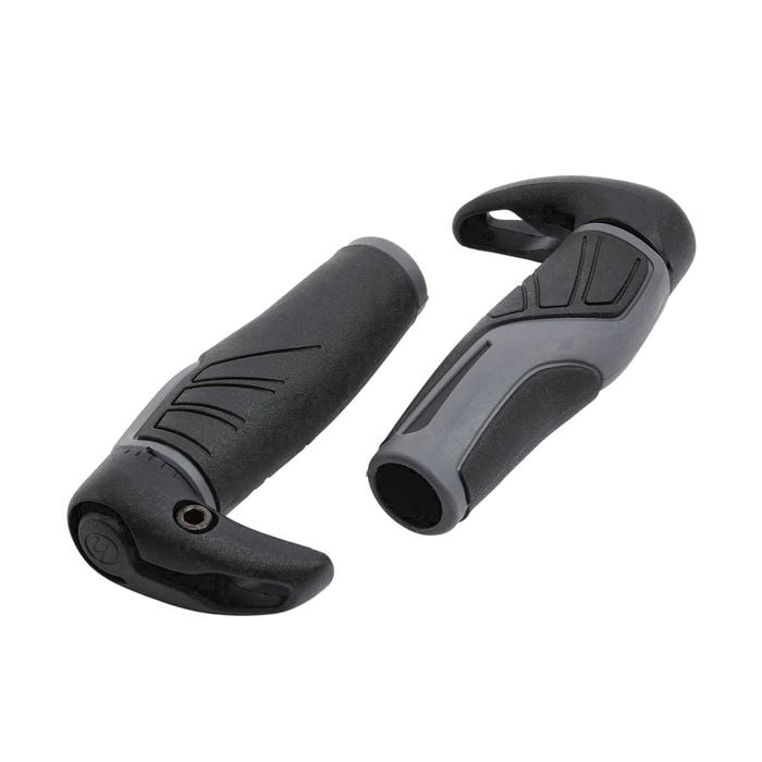Decathlon - Ergonomic Bike Grips With Bar Ends - One Size