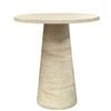 Home Bazar 70 x 75cm Travertine Finish Marzamemi Bistro Table 