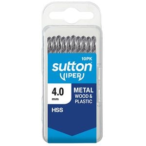 Sutton Tools 4.0mm Metric Viper Drill Bit - 10 Pack