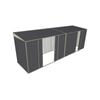 Build-a-Shed 1.5 x 6 x 2m Skillion Double and Single Sliding Side Doors Shed - Grey