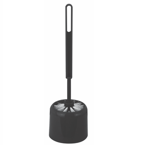 Barelli Black Toilet Brush And Holder Set