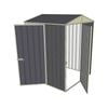 Build-a-Shed 1.5 x 1.5 x 2.3m Single Hinged Door Gable Shed with Single Hinged Side Door - Grey