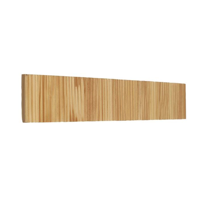 Oriel Lighting Rafter Scalloped Wood Tricolour Led Wall Light 60cm