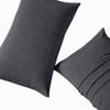Gioia Casa 100% Jersey Cotton Standard Pillowcases - Soft, Breathable, and Stretchy - Black Marble - Set of 2 - 73cm x 48cm