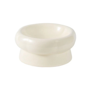 Petal Style Ceramic Cat Bowls-White - 15*15*7.5cm(L*W*H)