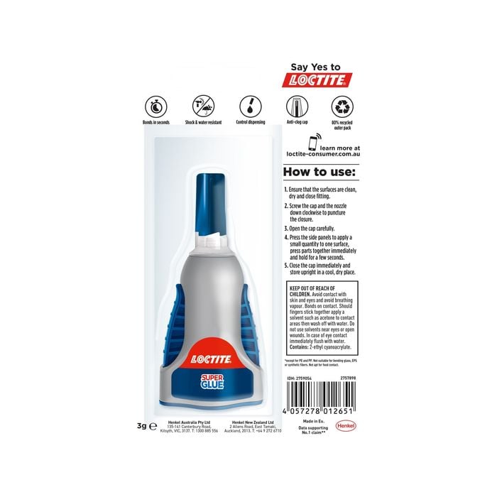 Loctite 3g Super Glue Liquid Control