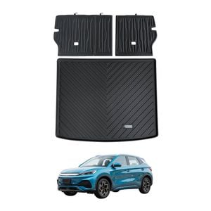 AUSGO Boot Liner Back Seat Protector Set for BYD ATTO 3 2022-Onwards Cargo Mat Kick Mats