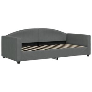 vidaXL Day Bed Single Size 2-in-1 Single  Bed Sleeper Sofa Dark Grey Fabric