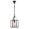 Vencha Brentwood 1 Light Traditional Pendant - Black