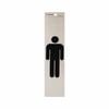 Sandleford 245 x 58mm Gentlemen Symbol Silver Self Adhesive Sign