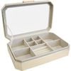 LVD MDF Glass 27.5x17.5cm Jewellery Box Storage Rectangle Large - Champagne