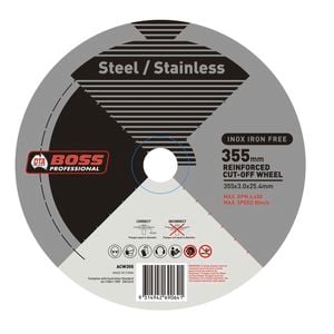 DTA Boss 356mm Stainless Steel Cut Off Wheel