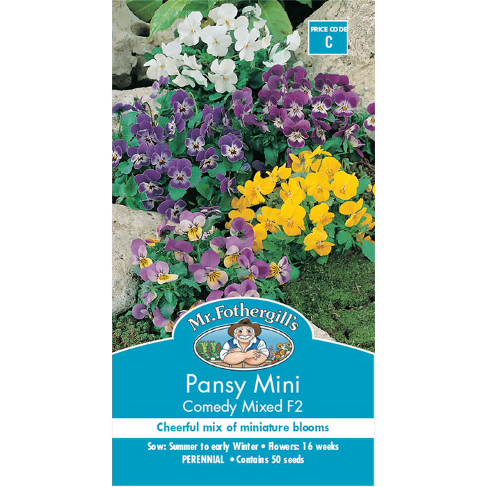 Mr Fothergill's Pansy Mini Comedy Mixed Seeds