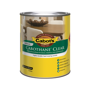 Cabot's 1L Matt Cabothane Clear Polyurethane Timber Varnish