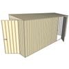 Build-A-Shed 1.2 x 4.5 x 2.0m Skillion Single Hinged Side Door Shed - Cream