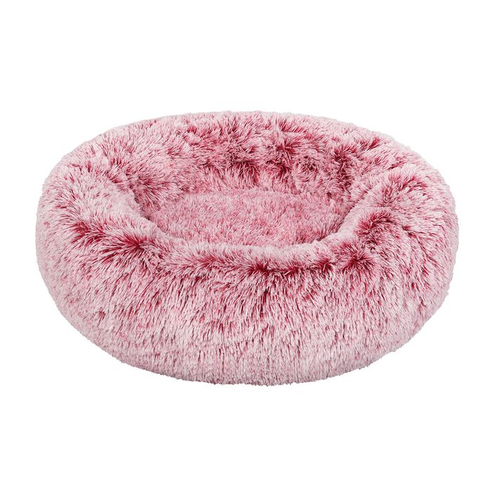 Pawz Calming Relief Plush Pet Bed 110x110x27CM Extra Large Pink