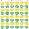 Green and Yellow Aviator Party Glasses – Fun Novelty Set Australia Day