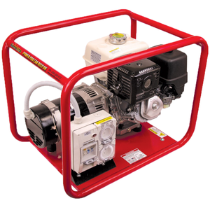 Genelite  Honda 6.0kVA Generator  Powered by Honda  Recoil Single Phase Worksite Compliant