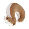 Catzon Plush Squirrel Neck Pillow Funny Nap Cushion-Coffee
