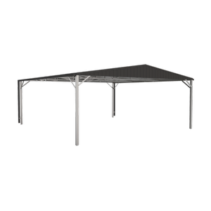 Absco Structures 6.00 x 6.00 x 2.98m Monument Double Gable Carport