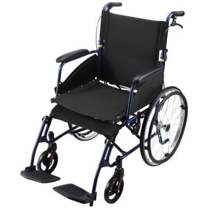 Orthonica 20in Self Propelled Foldable Steel Wheelchair Lightweight Portable