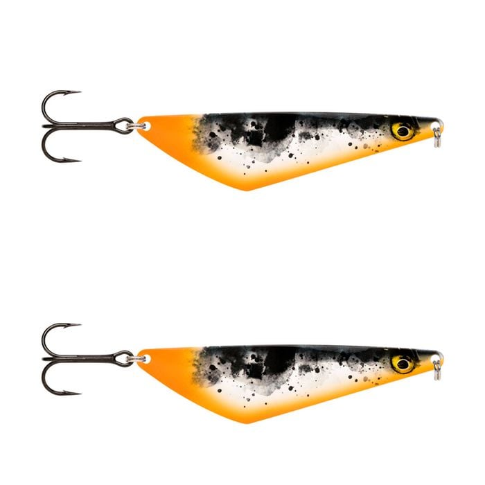 2x Rapala 8.5cm Harmaja Metal Spoon Fishing Lures - Halloween