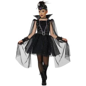 Dark Majesty Evil Queen Gothic Fairytale Villain Halloween Girls Costume XL