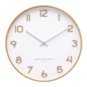One Six Eight London WALLACE White 53cm Silent Wall Clock