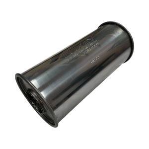 Lukey 2-1/2" Performance Muffler Centre/centre - 6" Round, 14" Long, 430 Ss