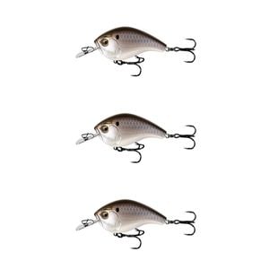 3x 13 Fishing 60mm Jabber Jaw Crankbait Fishing Lures - Black Back Shad