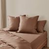Natural Home Bamboo Tailored European Pillowcase Earth Twin Pack