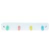 Mode 4 Pastel Hooks On White Board Key Rack
