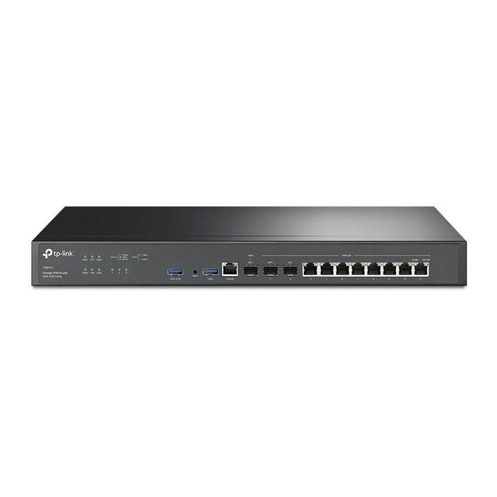 TP-Link ER8411 Router - 8 Ports - 8 WAN Port(s) - Management Port - 3 - 10 Gigabit Ethernet - Rack-mountable