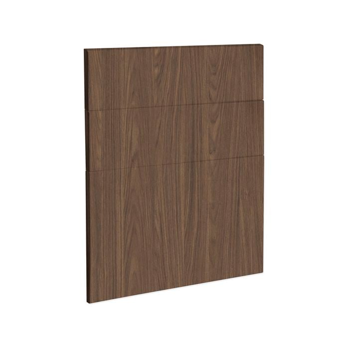 Kaboodle 600mm Walnut Modern Drawer Panel - 3 Pack