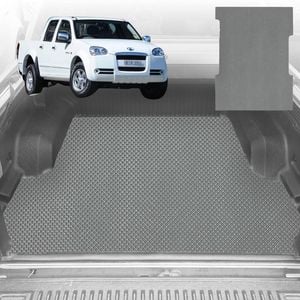 6D Diamond Ute Tub Mat for GWM Haval V240 Dual Cab (Wingle 5) 2011-2016 (with Spray On Liner or No Liner) - Grey