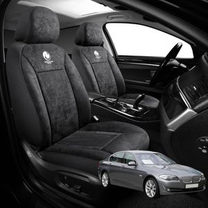 Australian Goose Edition Front Seat Covers for BMW 5 Series 2010 - 2016 (F07 F10 F11) - Suede, Universal Fit - Black