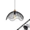 Snap Lighting Spiaggia Wide Timber and Metal Cage Downlight to Pendant Light Conversion Kit Black