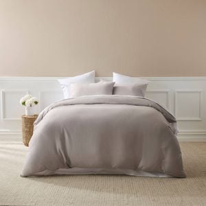 MyHouse Ashton Quilt Cover Set - Mink - King