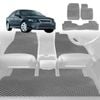 6D Diamond Car Floor Mats for Ford Fairmont 2002-2008-Full Set-Grey-Outback GT