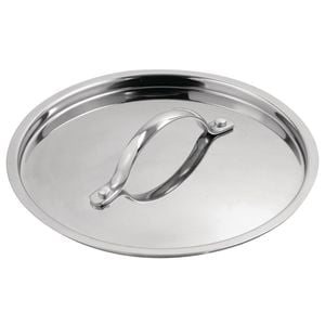 Vogue Saucepan Lid Tri-wall Stainless Steel And Aluminium 200mm Commercial Kitchen Cookware