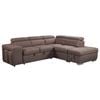 Maxis 4 Seater Sofa Lounge Bed With Right Hand Facing Chaise And two Storage Ottoman Couch Solid Wood Frame
