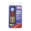 3pc AFL Brass Darts Western Bulldogs Team Design Flights & Shafts In Case